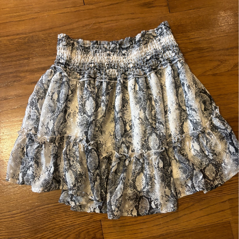 Snake skin skirt